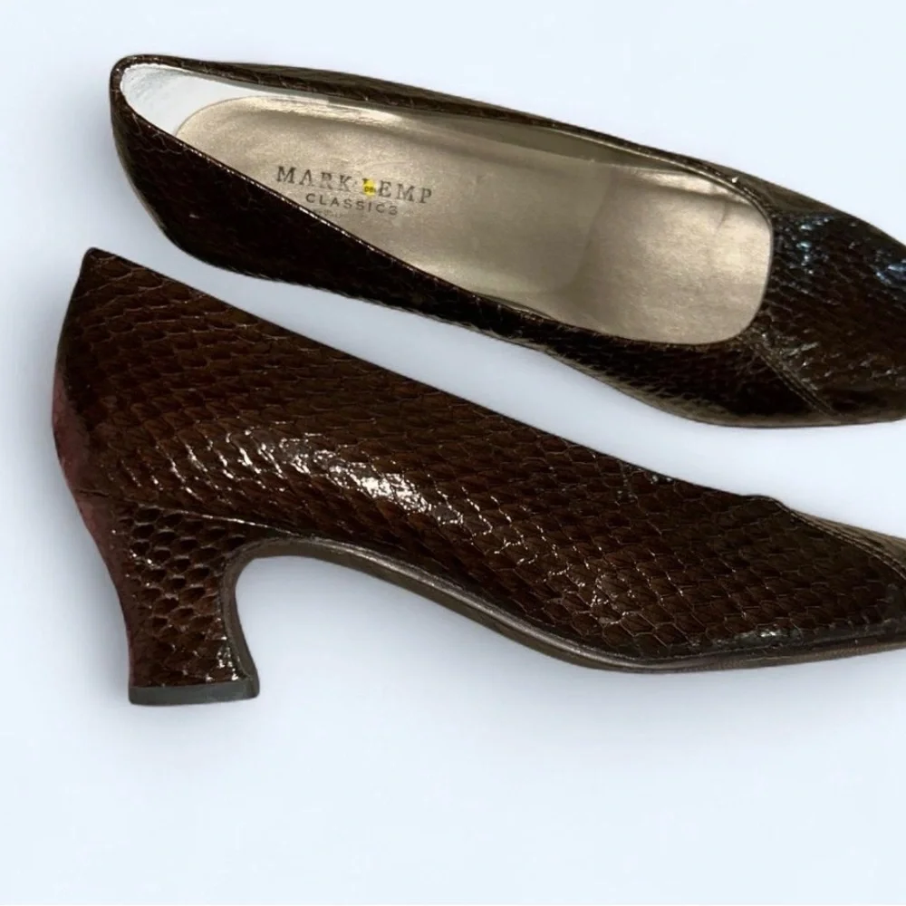 Women's Dark Brown Leather Heels